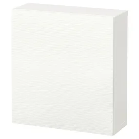 IKEA BESTÅ БЕСТО, комбинация настенных шкафов, белый / Лаксвикен белый, 60x22x64 см 894.296.73 фото