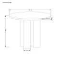 Круглий стіл HALMAR ELEFANTE 120x120 см дуб натуральний фото thumb №14