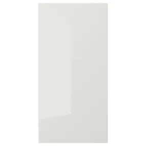 IKEA RINGHULT РІНГХУЛЬТ, дверцята, глянцевий світло-сірий, 30x60 см 404.188.74 фото