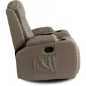 Массажное кресло MEBEL ELITE BOX, экокожа: серый фото thumb №12