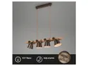 BRW Talle 4-точечный деревянный подвесной светильник черный 093873 фото thumb №4