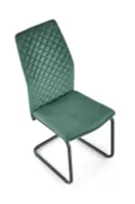 Кухонний стілець оксамитовий HALMAR K444 Velvet, темно-зелений фото thumb №4