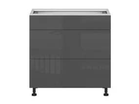 BRW Кухонный шкаф Tapo Special 80 см с ящиками бесшумного закрывания антрацит экрю, альпийский белый/антрацитовый экрю FK_D3S_80/82_2STB/STB-BAL/ANEC фото