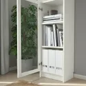 IKEA BILLY БІЛЛІ / OXBERG ОКСБЕРГ, книжкова шафа зі скляними дверцятам, білий/скло, 40x30x202 см 392.873.98 фото thumb №3
