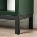 IKEA KALLAX КАЛЛАКС, стелаж із основою, темно-зелений/чорний, 147x39x94 см 995.635.81 фото thumb №3