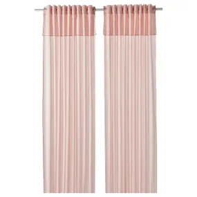 IKEA MOALISA МОАЛІСА, штори, пара, блідо-рожевий/рожевий, 145x300 см 204.995.07 фото