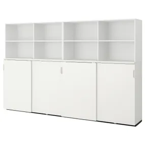 IKEA GALANT ГАЛАНТ, комбінація для зберіг з розсув двер, білий, 320x200 см 692.852.08 фото