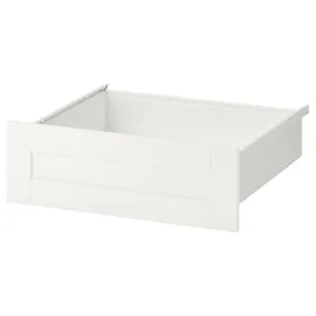 IKEA SANNIDAL САННИДАЛЬ, ящик, белый/белый, 60x57x20 см 394.378.35 фото