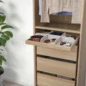 IKEA KOMPLEMENT КОМПЛИМЕНТ, выдвижная полка, белый крашеный дуб, 50x35 см 404.375.80 фото thumb №2