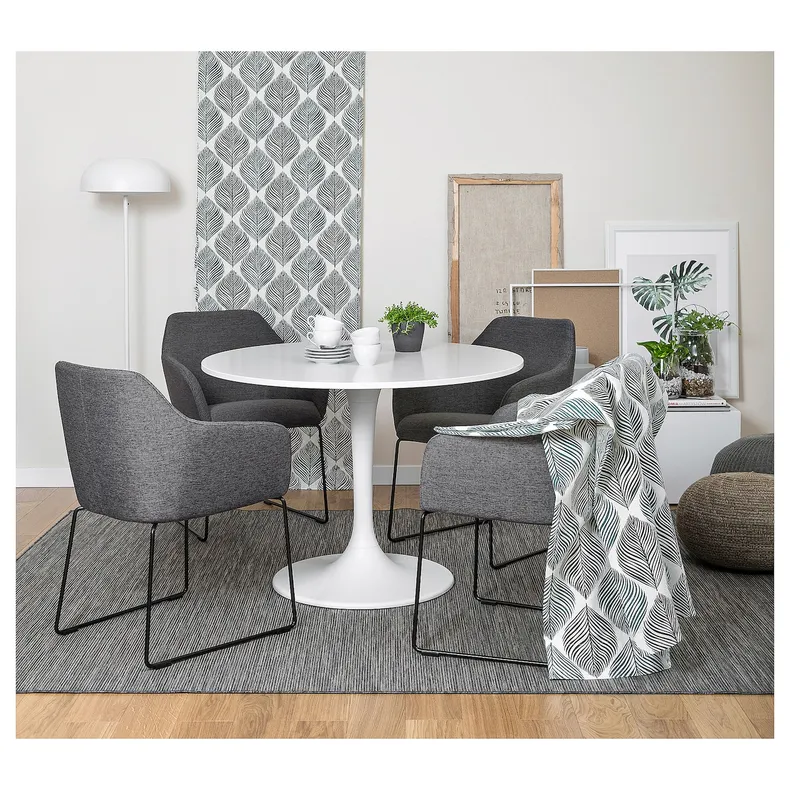IKEA TOSSBERG ТОССБЕРГ, стул, черный / серый металл 904.353.24 фото №2