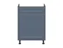 BRW Кухонный шкаф под мойку Verdi 60 см с ящиком soft-close mystic matt, черный/матовый FL_DKS_60/82_STB/B-CA/MIM фото