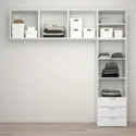 IKEA PLATSA ПЛАТСА, гардероб с 5 дверями / 3 ящиками, белый / фонен белый, 240x42x241 см 094.371.15 фото thumb №3