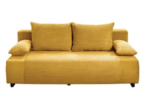 BRW Тримісний диван-ліжко Gapi з ящиком для зберігання велюр вельветовий жовтий SO3-GAPI-LX_3DL-G2-POSO_43 фото