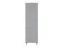 BRW высокий кухонный шкаф Iris 60 см правый ferro, гренола серый/ферро FB_D_60/207_P/P-SZG/FER фото
