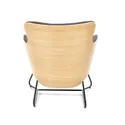 Мягкое кресло HALMAR CHILLOUT серый/натуральный дуб/черный фото thumb №3