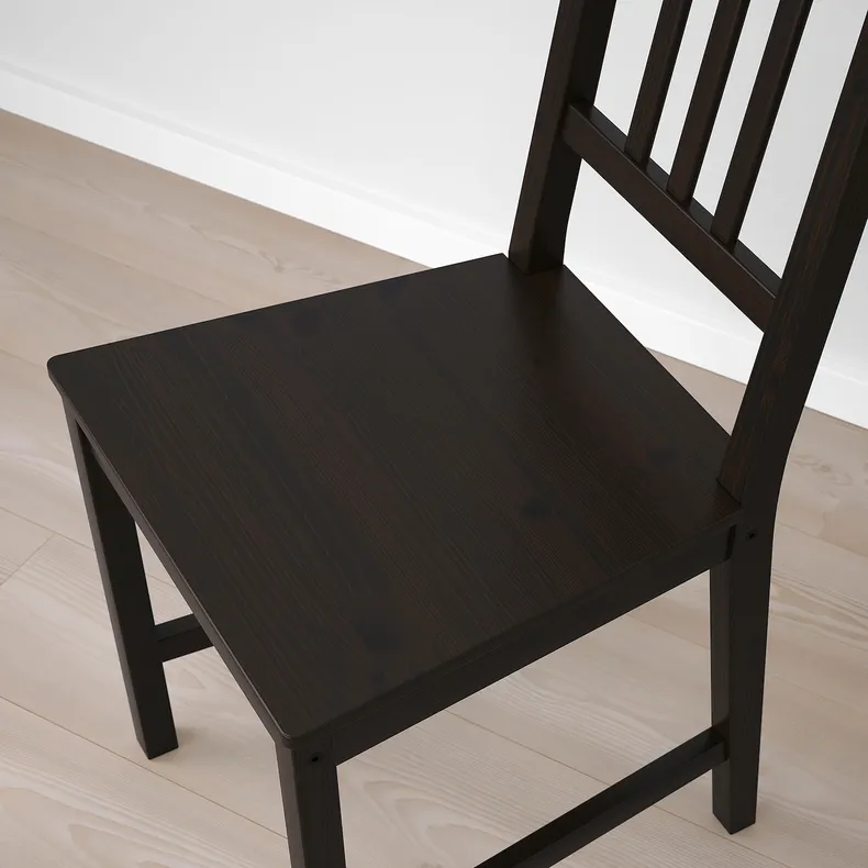 IKEA STEFAN СТЕФАН, стул, коричнево-чёрный 002.110.88 фото №7