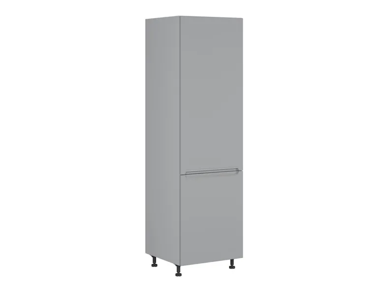 Шафа кухонна для вбудованого холодильника BRW Iris 60 см права ферро, гренола сіра/ферро FB_DL_60/207_P/P-SZG/FER фото №2