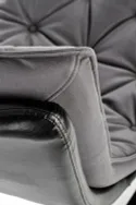Кресло-качалка HALMAR INDIGO серый - черный фото thumb №7