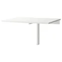 IKEA NORBERG НОРБЕРГ, стіл відкидний, настінне кріплення, білий, 74x60 см 301.805.04 фото thumb №1