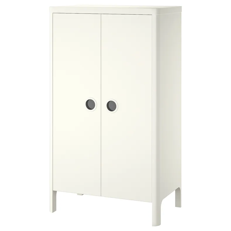 IKEA BUSUNGE БУСУНГЕ, гардероб, білий, 80x139 см 203.057.07 фото №1