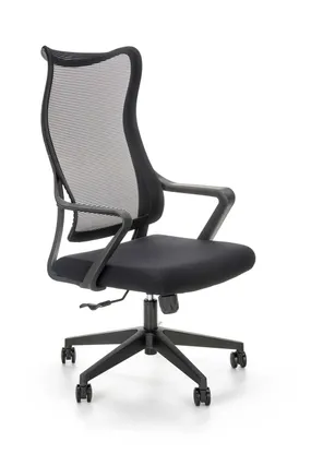 Крісло комп'ютерне офісне обертове HALMAR LORETO, чорний фото