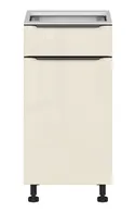 BRW Правосторонний кухонный шкаф Sole L6 40 см с ящиком с плавным закрыванием магнолия жемчуг, альпийский белый/жемчуг магнолии FM_D1S_40/82_P/STB-BAL/MAPE фото thumb №1