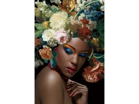 Картина на склі SIGNAL FLOWER WOMAN I 80х120 см фото