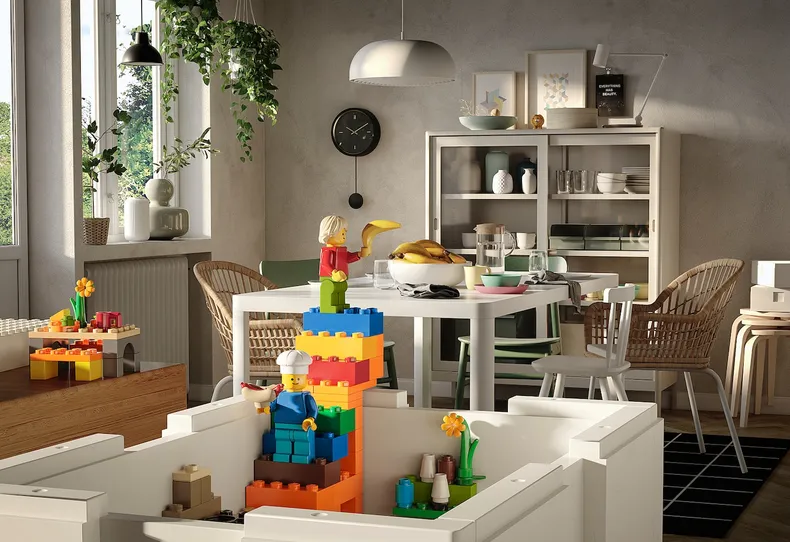 IKEA BYGGLEK БЮГГЛЕК, конструктор LEGO®, 201 деталь, различные цвета 204.368.88 фото №5