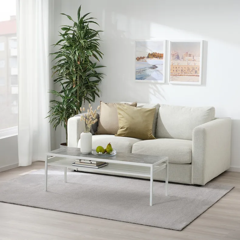 IKEA KNARDRUP КНАРДРУП, килим, короткий ворс, світло-сірий, 160x230 см 604.925.99 фото №3