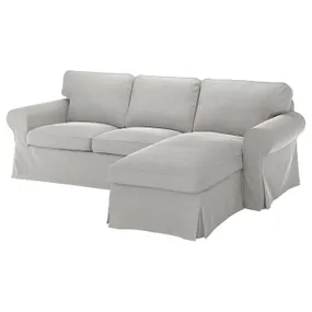 IKEA EKTORP ЕКТОРП, чохол для 3-місного дивана, з шезлонгом/Tallmyra білий/чорний 905.170.70 фото