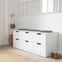 IKEA NORDLI НОРДЛІ, комод із 6 шухлядами, білий, 120x54 см 292.394.97 фото thumb №4