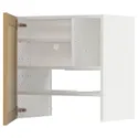 IKEA METOD МЕТОД, навесной шкаф д / вытяжки / полка / дверь, белый / дуб форсбака, 60x60 см 795.093.83 фото thumb №1