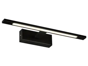 BRW Світлодіодний металевий настінний світильник для ванної кімнати Lamiena чорний 083990 фото