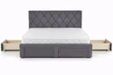 Двоспальне ліжко HALMAR З ящиками Betina 160x200 см сіре фото thumb №2