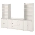 IKEA HAUGA ХАУГА, комбинация д / хранения, белый, 279x46x199 см 393.879.01 фото thumb №1