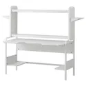 IKEA FREDDE ФРЕДДЕ, геймерський стіл, білий, 140/185x74x146 см 104.510.68 фото thumb №1