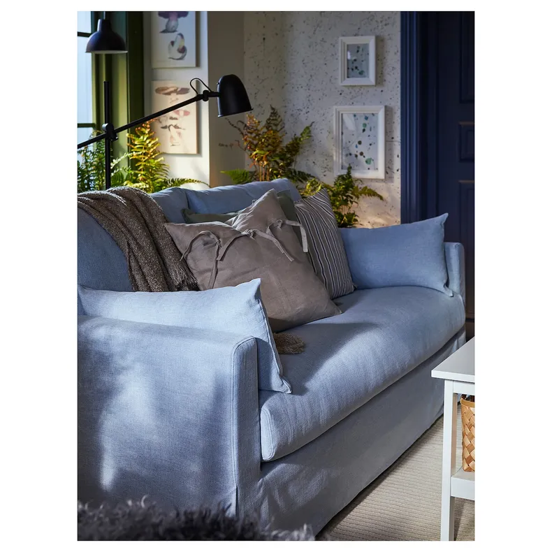 IKEA HYLTARP ХЮЛЬТАРП, 2-місний диван, КІЛАНДА блідо-синій 294.896.22 фото №4
