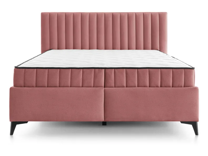 BRW Кровать двуспальная с 2 матрасами и подъемным механизмом BRW JOY, 160x200 см, розовый LO_KT-JOY-160X200-G2-ELEMENT_10 фото №1
