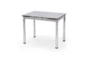 Кухонный стол HALMAR LOGAN 2 96-142x70 см серый хром фото thumb №1