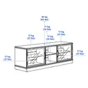 IKEA LANESUND ЛАНЕСУНД, тумба под ТВ, серо-коричневый, 161x47x55 см 504.665.53 фото thumb №8