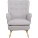 Крісло м'яке MEBEL ELITE SANTOS 2 тканина: світло-сірий фото thumb №7