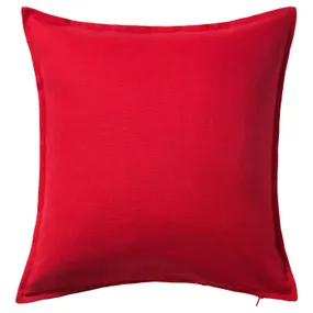 IKEA GURLI ГУРЛИ, чехол на подушку, красный, 50x50 см 702.811.48 фото