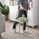 IKEA BURVIK БУРВІК, журнальний столик, світлий сіро-зелений, 38 см 805.130.01 фото thumb №4