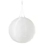 IKEA SOLVINDEN СОЛЬВІНДЕН, LED підвісний світильник сон батар, зовнішній / сфера білий, 45 см 705.136.57 фото