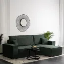 Угловой диван универсальный MEBEL ELITE ALEX, 262 см, ткань: зеленый фото thumb №2