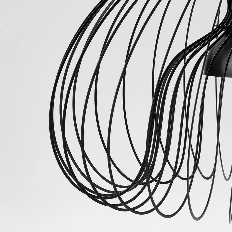 IKEA KALLFRONT КАЛЛЬФРОНТ, абажур підвісного світильника, чорний, 52 см 304.924.83 фото №7