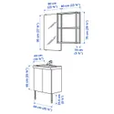 IKEA ENHET ЭНХЕТ, ванная, антрацит / белый, 64x43x87 см 795.477.71 фото thumb №4