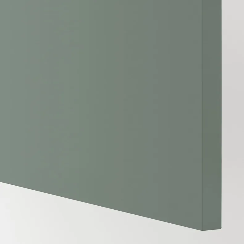IKEA METOD МЕТОД, підлогова шафа для мийки+2 дверцят, білий / БОДАРП сіро-зелений, 60x60 см 094.578.44 фото №2