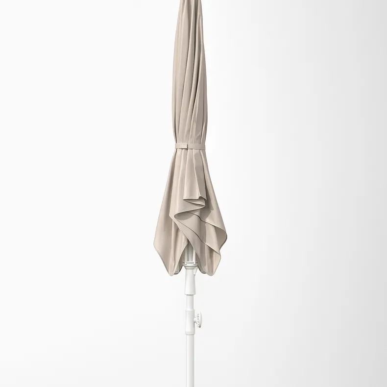 IKEA TVETÖ ТВЕТЁ, зонт от солнца, серый бежевый белый / гритто серый, 180 см 895.150.34 фото №3