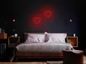BRW Світлодіодний настінний неоновий світильник у вигляді серця червоний 093780 фото thumb №2